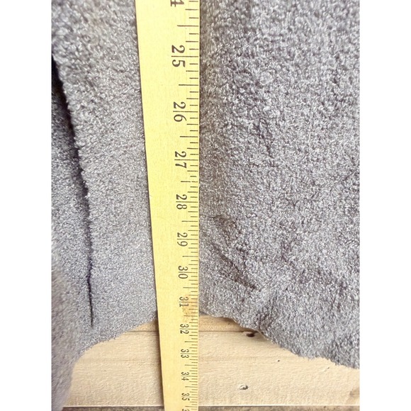 Barefoot Dreams CozyChic Lite Hooded Cardigan Gray XS S Open Front Pockets - Picture 6 of 7